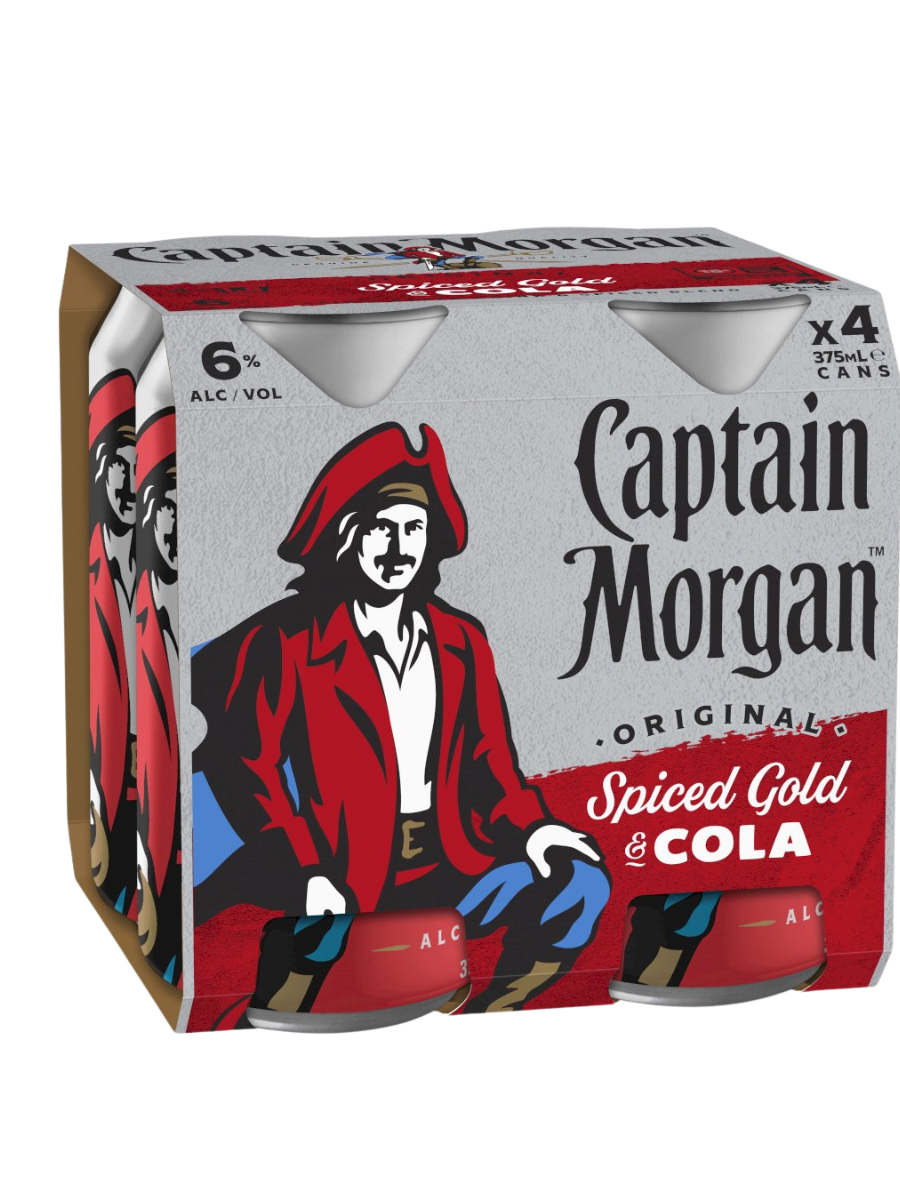 CAPT MORGAN & COLA 6% CAN 375ML